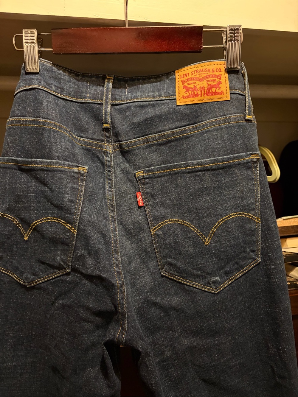 Levi's Skinny Jeans in Dark Blue Denim